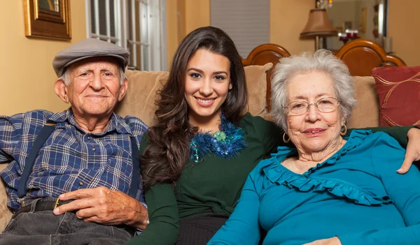 Grandparents and Granddaughter