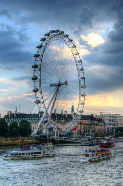 London eye at sunset - HDR