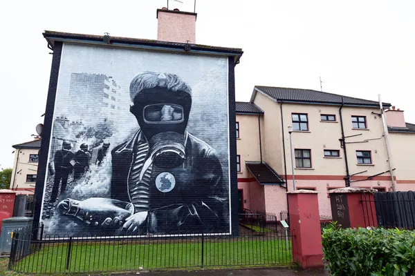 The Petrol Bomber mural in Derry