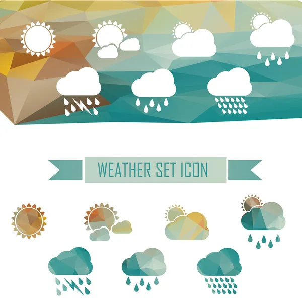 Weather icons in crystal effect
