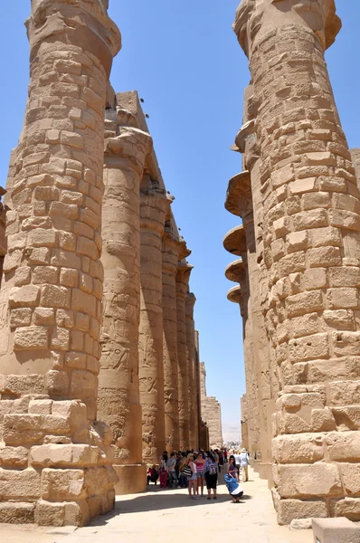 Аncient Egypt, Architecture, Karnak temple ruins, desert, mountains, sand, Egypt, Libyan desert, nile