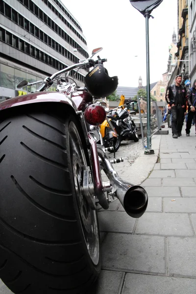 Oslo. Norway.  Protest of motorcycle clubs.