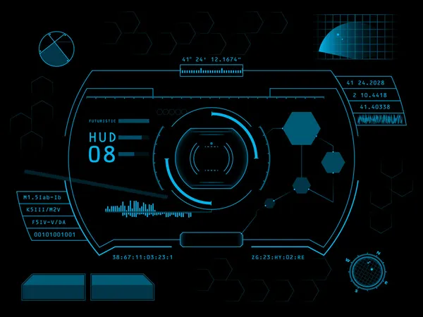 Futuristic user interface HUD