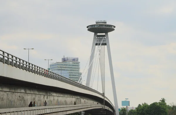 High-rise support of New Bridge (Most SNP). Bratislava, Slovakia