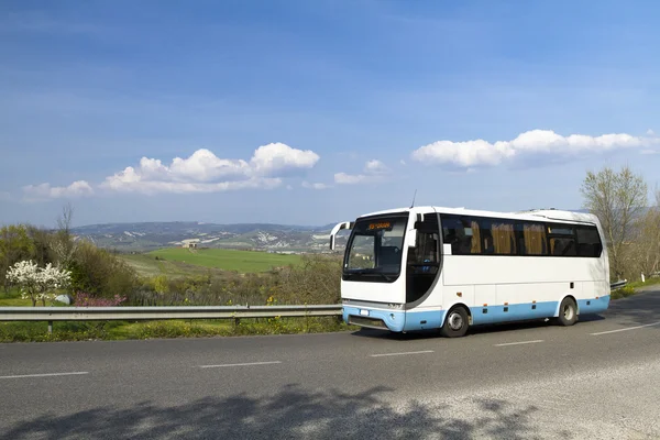 Bus on the road