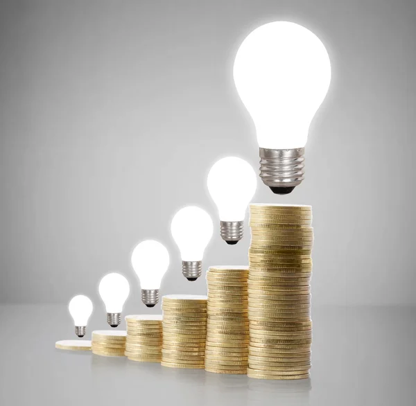 Money saved in different kinds of light bulbs