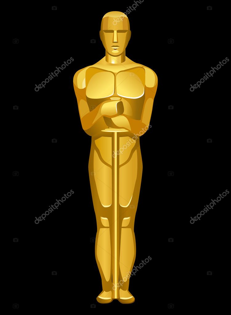 Oscar statue — Stock Vector © sonia_eps 40850389