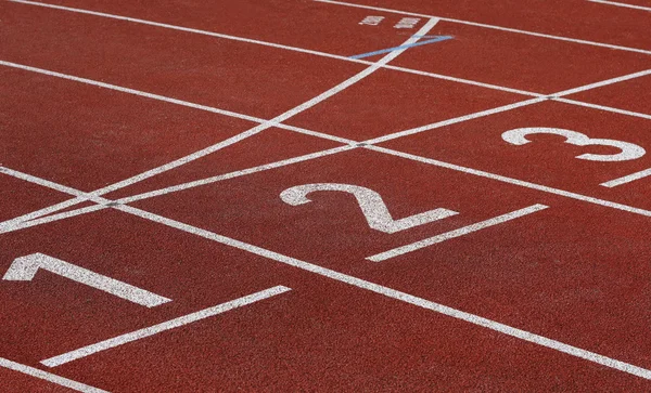 Numbers on running track