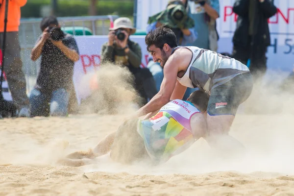 Hong Kong, China - March 22-23 2014: The Beach 5\'s 2014 is the fourth year running and become a staple of Hong Kong\'s annual sporting landscape. The event is free of charge and family friendly.