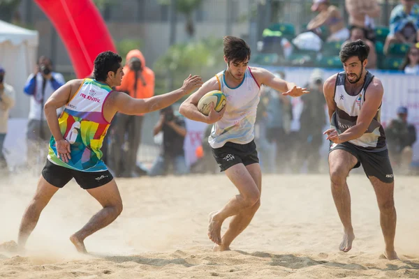 Hong Kong, China - March 22-23 2014: The Beach 5's 2014 is the fourth year running and become a staple of Hong Kong's annual sporting landscape. The event is free of charge and family friendly.