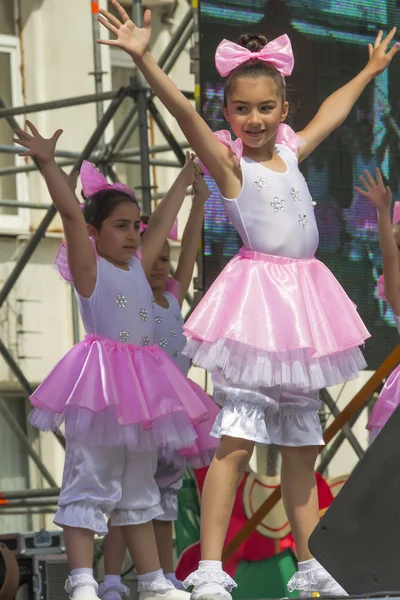 Young dancers on stage