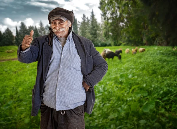 Arabian man with thumbs up