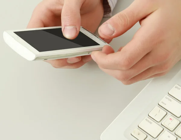 Guy with a mobile phone