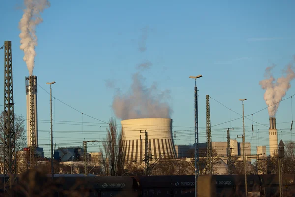 Heat power plant towers