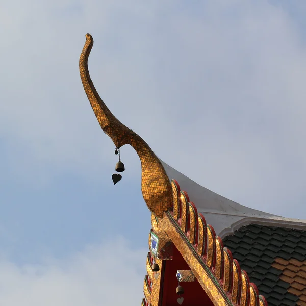 Gable apex on temple roof