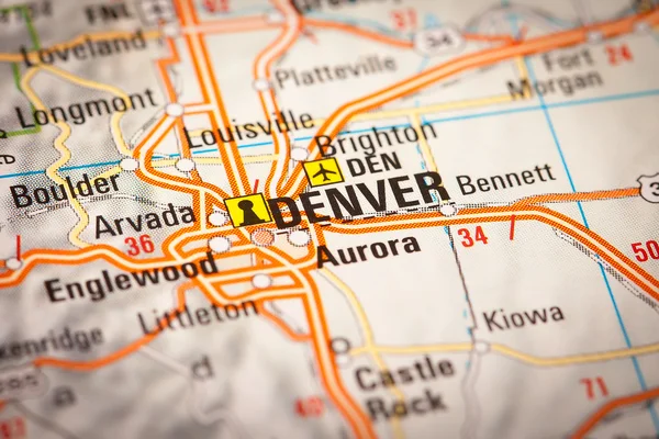 Denver City on a Road Map