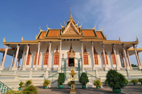 Famous Silver Pagoda inside the royal palace grounds Phenom Phen Cambodia