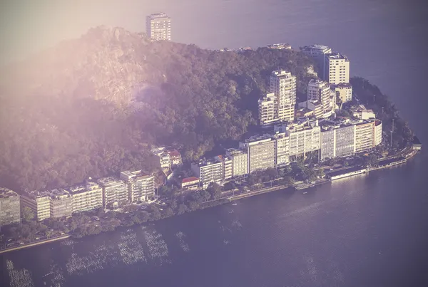 Vintage aerial view of Rio de Janeiro, Brazil