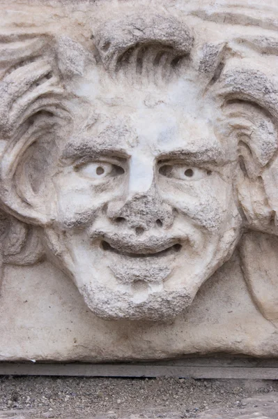 Happy face sculpture