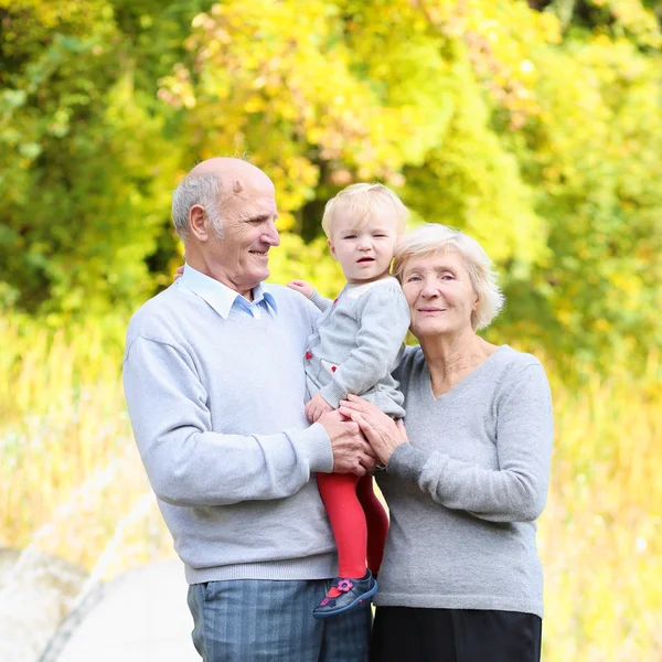 Grandparents with little baby