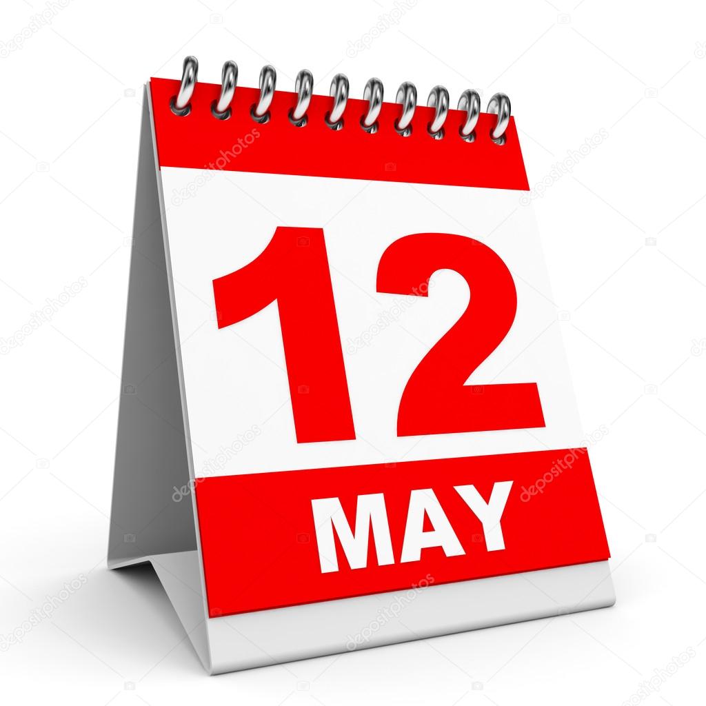 Calendario. 12 de mayo — Foto de Stock 44668033 — Depositphotos