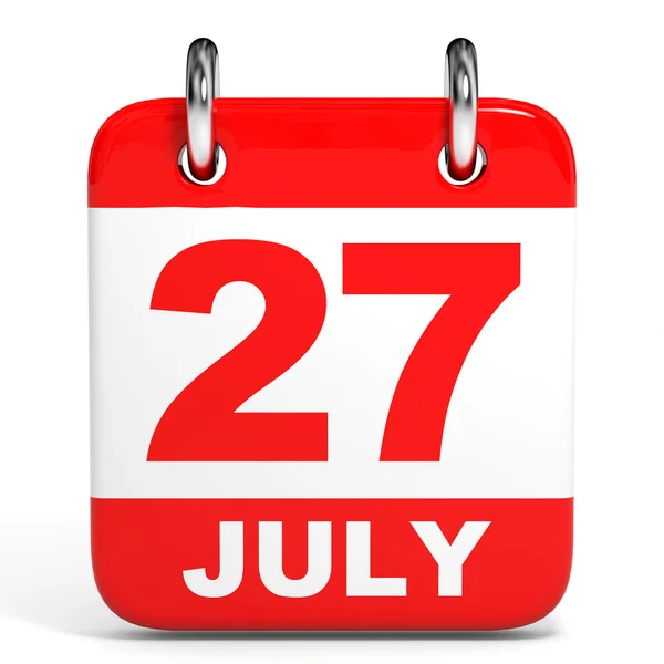 Calendar. 27 July. - 图库照片iCreative3D#49040993