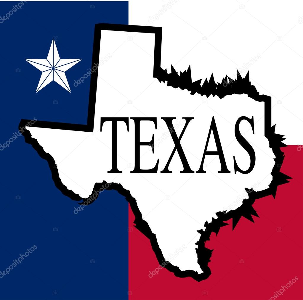 Estado de texas — Archivo Imágenes Vectoriales © BigAlBaloo #47255399