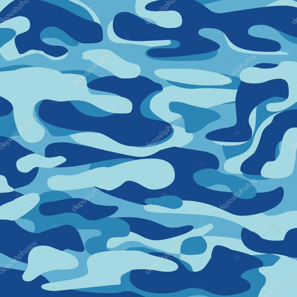 blauwe camouflage