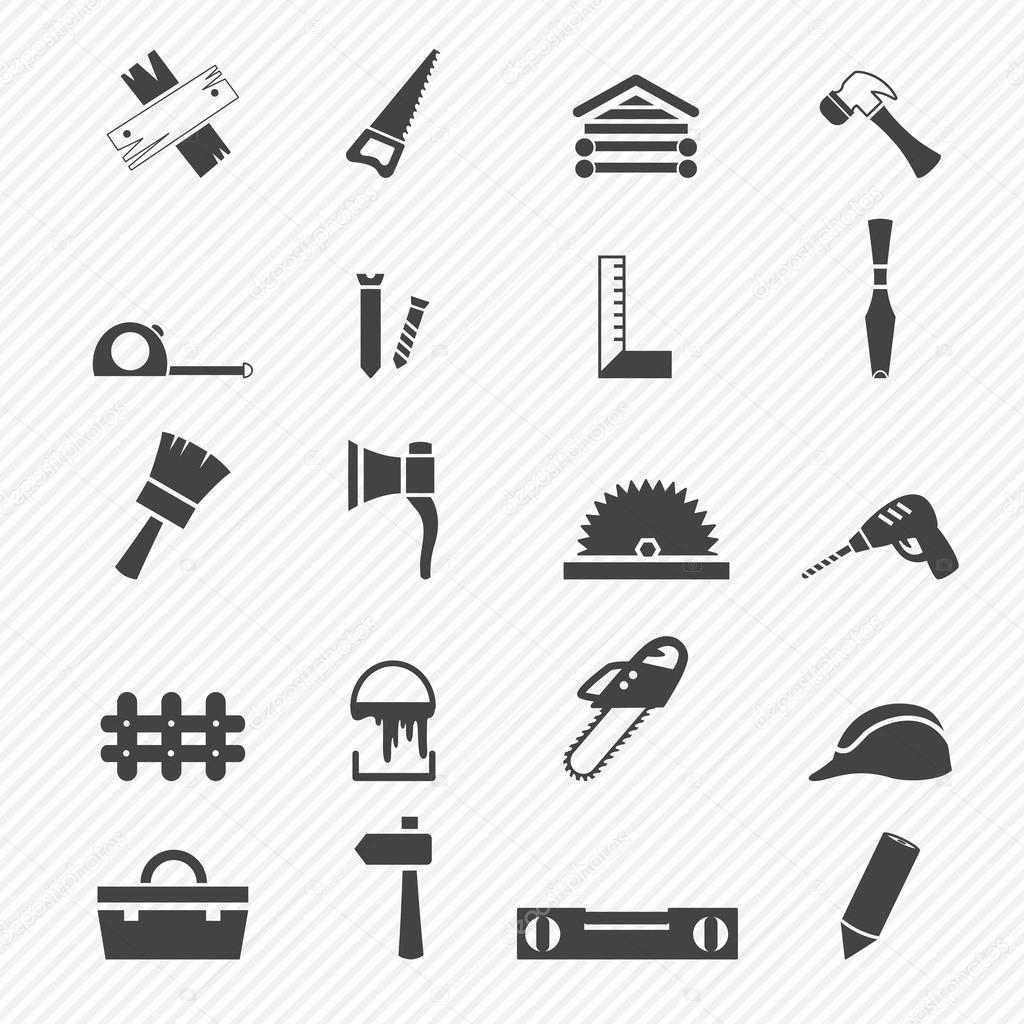 stock icons of carpentry