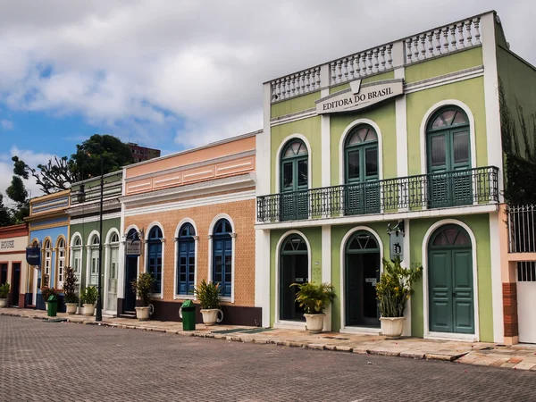 MANAUS, BRAZIL - JULY 08: The main square of the old town of Manaus in the Amazon Jungle on July 08, 2012. Manaus is known for its colonial architecture