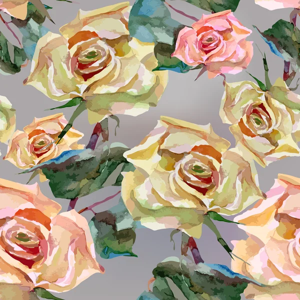 Artwork watercolor flowers roses