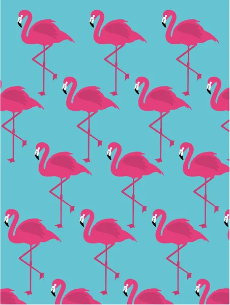 Vintage seamless flamingo