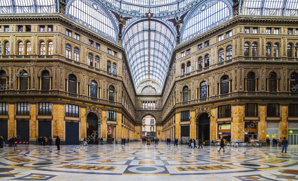 Naples Inside The Principe Umberto I Gallery — Stock Photo