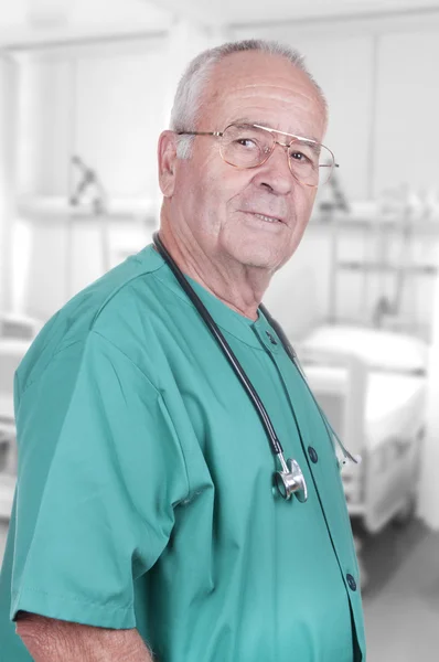 Portrait of an Old Male Doctor
