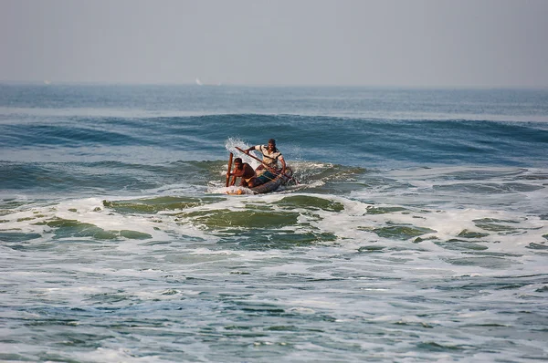 Indian fishermen coming back from the sea