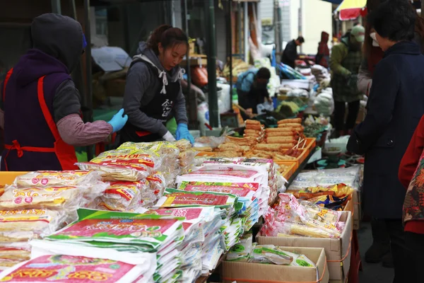 Traditional market in South Korea