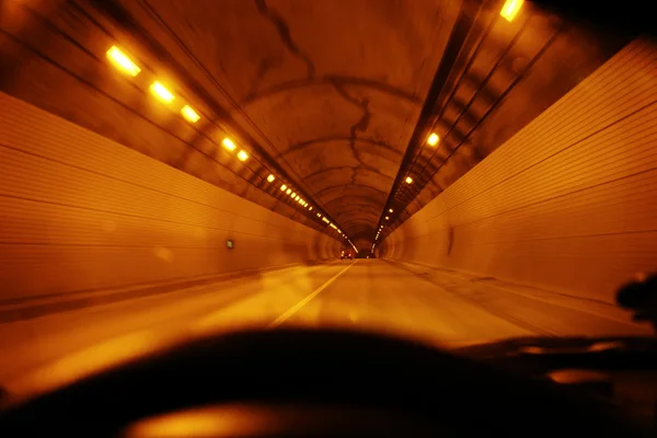 Highway tunnel driving