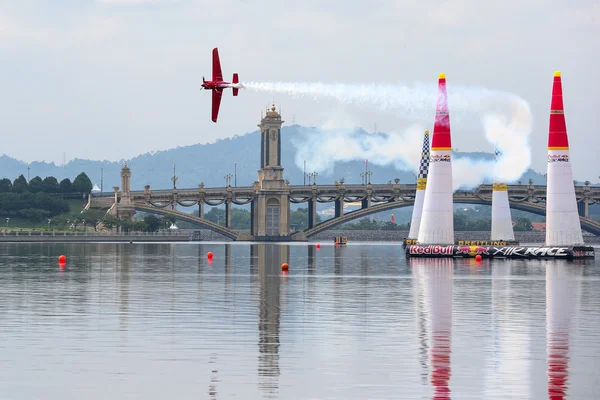 Pete McLeod races at the Red Bull Air Race World Championship 2014.