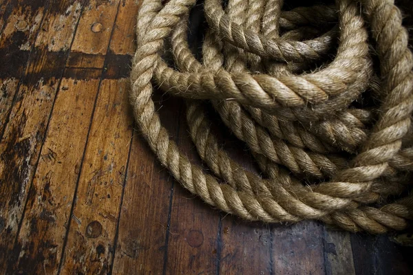 Rope on deck.