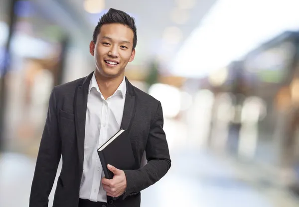 Man holding book