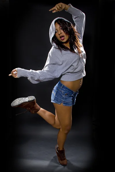 Latina hip hop dancer