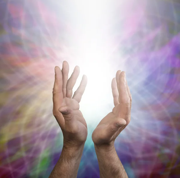 Male healing energy and rainbow matrix