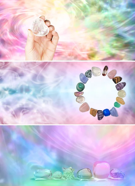 Crystal healing website banners