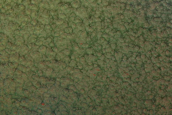 A close up of a green metal texture