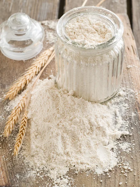 Jar with flour