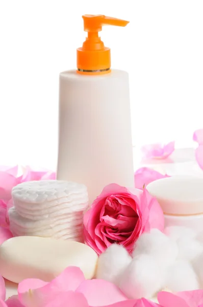 Skin care products isolated