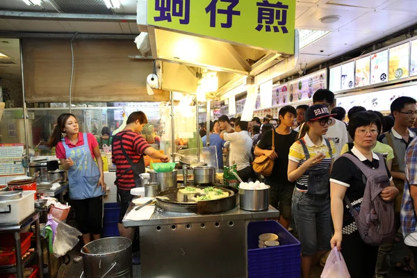 Food Court at the Shilin Night Market in Taipei, Taiwan.