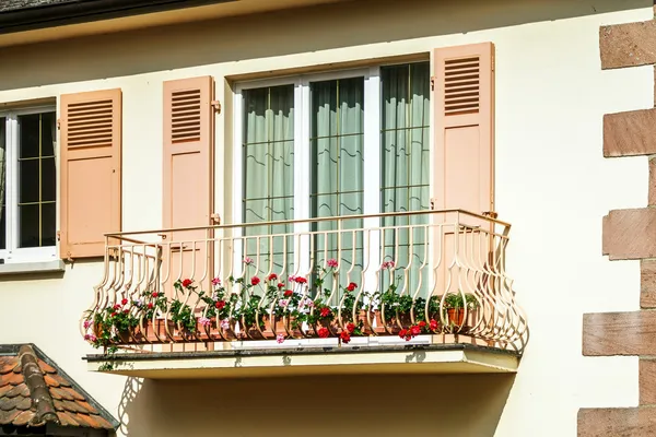 Renovated pvc windows in old house