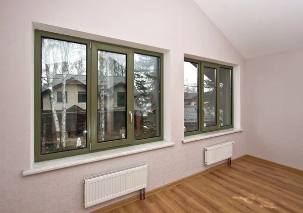Fiberglass windows with decorative elements