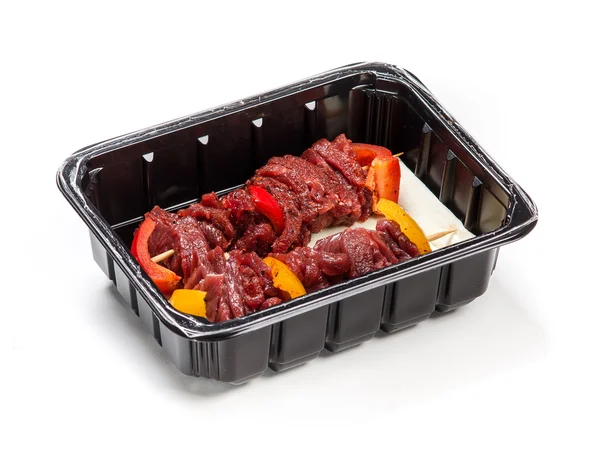 Flesh meat product for cooking packed in box